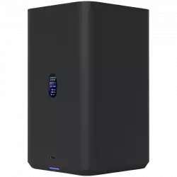 Ubiquiti UniFi UNAS-2-B-EU Network Attached Storage with (2) 3.5inch HDD bays, 2.5 GbE networking, USB-C connectivity, and an included PoE++ adapter, all in a compact footprint, black