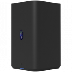 Ubiquiti UniFi UNAS-2-W-EU Network Attached Storage with (2) 3.5inch HDD bays, 2.5 GbE networking, USB-C connectivity, and an included PoE++ adapter, all in a compact footprint, black