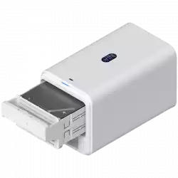 Ubiquiti UniFi  UNAS-2-W-EU Network Attached Storage with (2) 3.5inch HDD bays, 2.5 GbE networking, USB-C connectivity, and an included PoE++ adapter, all in a compact footprint