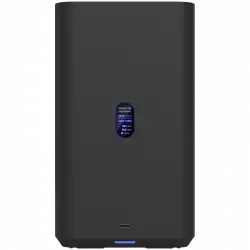 Ubiquiti UniFi UNAS-2-B-EU Network Attached Storage with (2) 3.5inch HDD bays, 2.5 GbE networking, USB-C connectivity, and an included PoE++ adapter, all in a compact footprint, black