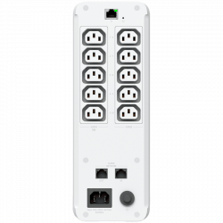 Ubiquiti UPS-Tower-EU UniFi managed 1kVA uninterruptible power supply with 5 surge-only outlets and 5 software-resettable surge and backup devices