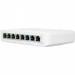 UBIQUITI Lite 8 PoE; (4) GbE PoE+, (4) GbE ports; 52W total PoE availability; Wall mountable.