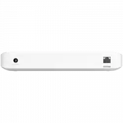 Ubiquiti USW-Ultra-210W-EU compact, Layer 2, 8-port GbE PoE switch with versatile mounting options, 7x GbE PoE+ output ports, GbE port with optional PoE++ input, 202W PoE availability with the included AC power adapter