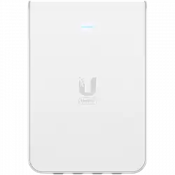 UniFi6 In-Wall. Wall-mounted WiFi 6 access point with a built-in PoE switch.