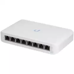 UBIQUITI Lite 8 PoE; (4) GbE PoE+, (4) GbE ports; 52W total PoE availability; Wall mountable.