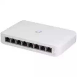 UBIQUITI Lite 8 PoE; (4) GbE PoE+, (4) GbE ports; 52W total PoE availability; Wall mountable.
