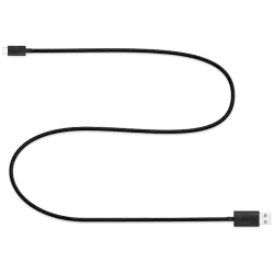 USB-C Cable Fabric Black Anthracite 2m