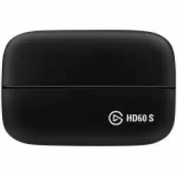 Elgato Game Capture HD60 S, HDMI Input and Output, 2160p30, 1080p60, 1080p30, 1080i, 720p60, 576p, 480p Capture Resolutions, 112x75x19mm, 115g, Plug and Play, 1080p60 HDR Capture, 4K60 HDR 10 Passthrough, Instant Gameview, Flash Recording,
