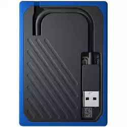 WD 1TB My Passport Go - Portable SSD, up to 400MB/s, 2-meter drop protection - Black w/ Cobalt trim