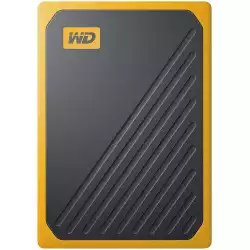 WD 500GB My Passport Go - Portable SSD, up to 400MB/s, 2-meter drop protection - Black w/ Amber trim