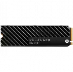 WD SSD BLACK SN750 1Tb M.2 2280 NVMe Read/Write: 3470 / 3000 MB/s, 515k/560k IOPS, TBW 600TB Heatsink