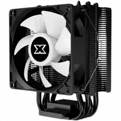 Windpower 964 RGB Arctic EN47604, White Top Fin, 92mm White RGB PWM Fan, Single Rainbow LED Mode, Reinforced Plastic Backplate