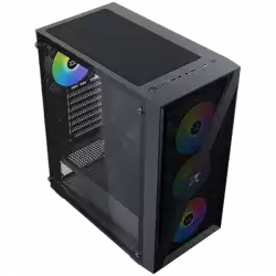 Xigmatek Blade EN40887 ATX/M-ATX/MINI ITX, USB3.0 X1, USB2.0 X2, HD AUDIO, Mehsed Grill Frontpanel & Left Tempered Glass, 4PCS X20C Auto Running LED Fan