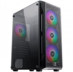 Xigmatek Gaming X EN46621, ATX/M-ATX/Mini ITX, USB3.0x1+USB2.0x2, Metal FP & Left TG, 4PCS X24F Fixed RGB Fan