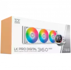 Xigmatek LK Pro 360 Digital Arctic (WH AIO,Digital LCD Pump & 360mm PWM Fan,Mini ARGB Controller,Intel & AMD & 20xx)