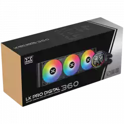 Xigmatek LK Pro 360 Digital (BK AIO,Digital LCD Pump & 360mm PWM Fan,Mini ARGB Controller,Intel & AMD & 20xx)