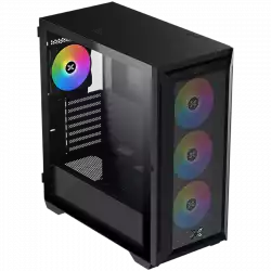 Xigmatek Master X II Pro (Black, ATX, U3x1 & U2x2, Front Meshed Grill & Left TG, 4PCS Z20A & ARGB PCB)