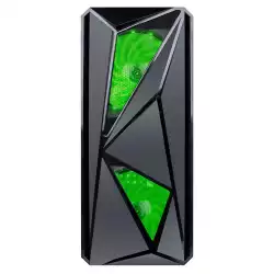 1stPlayer компютърна кутия Gaming Case ATX - F4 GREEN - 3 Fans included