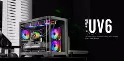 1stPlayer кутия Case mATX - UV6 Black