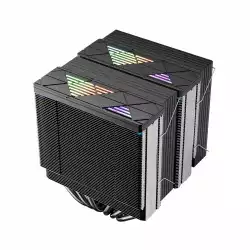 1stPlayer охладител CPU Cooler CRYO CY12LD Black - LGA1851/AM5, Dual-Tower, ARGB