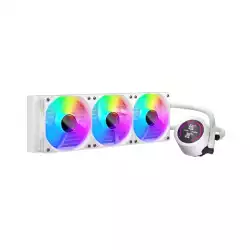 1stPlayer водно охлаждане Water Cooling 360mm - Thunderstorm TS4 360 White - Digital Display, aRGB                          