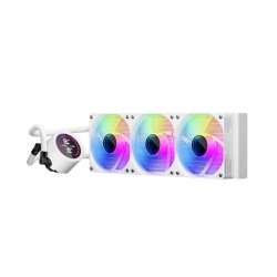 1stPlayer водно охлаждане Water Cooling 360mm - Thunderstorm TS4 360 White - Digital Display, aRGB