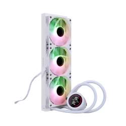1stPlayer водно охлаждане Water Cooling 360mm - Thunderstorm TS4 360 White - Digital Display, aRGB