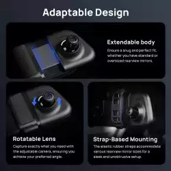 70mai комплект огледало и камера за задно виждане видеорегистратор Rearview Dash Cam 3K HDR Set - S500