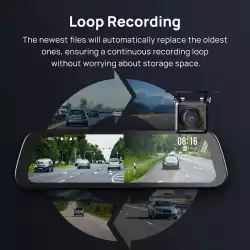 70mai комплект огледало и камера за задно виждане видеорегистратор Rearview Dash Cam 3K HDR Set - S500