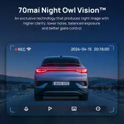 70mai Видеорегистратор Dash Cam HDR Set A510-1, Rear Cam included
