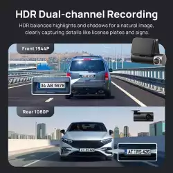 70mai Видеорегистратор Dash Cam HDR Set A510-1, Rear Cam included