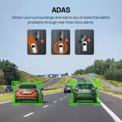 70mai Видеорегистратор Dash Cam HDR Set A510-1, Rear Cam included