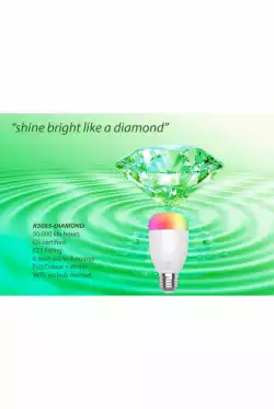 Woox смарт крушка Light - R5085 - WiFi Smart E27 LED Bulb RGB+White, 6W/40W, 500lm