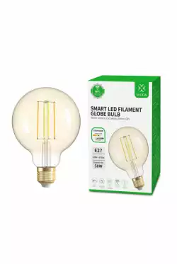 Woox смарт крушка Light - R5139 - WiFi Smart Filament Globe LED Blub E27 Type G95, 4.9W/50W, 470lm, Warm White and Cool White