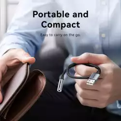 Vention външна звукова карта USB Sound card 1-Port 0.25M Gray - CVFHC