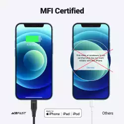 Acefast Кабел USB-C to Lightning Cable 30W 1.20m MFI Certified TPE - C3-01 - White