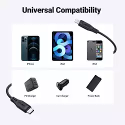 Acefast Кабел USB-C to Lightning Cable 30W 1.20m MFI Certified TPE - C3-01 - White