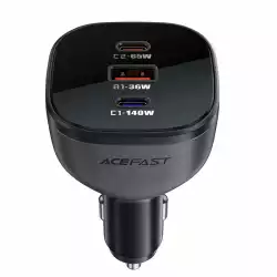 Acefast зарядно за кола Fast Charger Car PD3.1 165W - B14 - USB-C x 2, USB-A x 1, Black