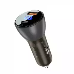 Acefast зарядно за кола Fast Charger Car PD3.0 63W - B6 - USB-A x 1, USB-C x 1, Black