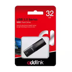 Addlink флашка Flash U55 32GB USB 3.0 Aluminium Black - ad32GBU55B3