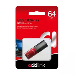 Addlink флашка Flash U55 64GB USB 3.0 Aluminium Red - ad64GBU55R3