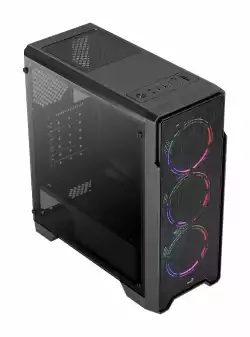 AeroCool кутия Case ATX - Ore Saturn - 3 Fans, RGB, Tempered Glass - ACCM-PV21033.11
