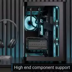 AeroCool кутия Case ATX - P500C-G-BK-v1 - 4 x 120 mm Infinity Mirror A-RGB