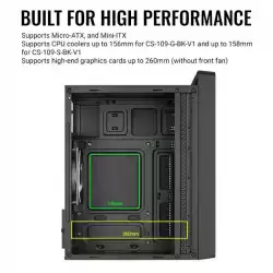 AeroCool кутия Case mATX - CS-109-G-BK-v1 - FRGB, Tempered Glass
