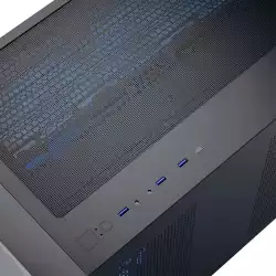 AeroCool кутия Case mATX - P300C-G-BK-v1 - 3 x 120 mm Infinity Mirror A-RGB                          