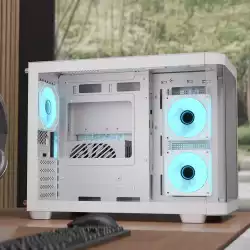 AeroCool кутия Case mATX - P300C-G-WT-v1 - 3 x 120 mm Infinity Mirror A-RGB