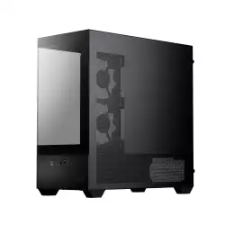 AeroCool кутия Case mATX - P300D Digi-G-BK-v1 - Digital Display, USB-C, 3 x 120 mm A-RGB