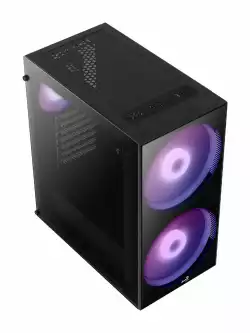 AeroCool кутия за компютър Case ATX - Python aRGB - 2 x 200mm ARGB fans/Tempered Glass - ACCM-PB15033.11