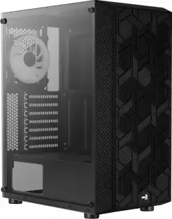 AeroCool кутия за компютър Case Hive v2 - Mesh panel, FRGB, Tempered Glass, 4 Fans - ACCM-PV27043.11