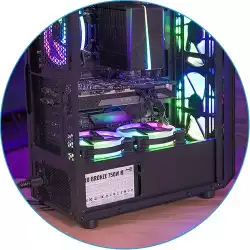 AeroCool кутия за компютър Case Hive v2 - Mesh panel, FRGB, Tempered Glass, 4 Fans - ACCM-PV27043.11